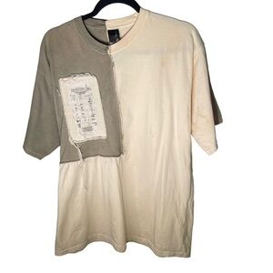 Val Kristopher Raw Imperfect Tee Size Large